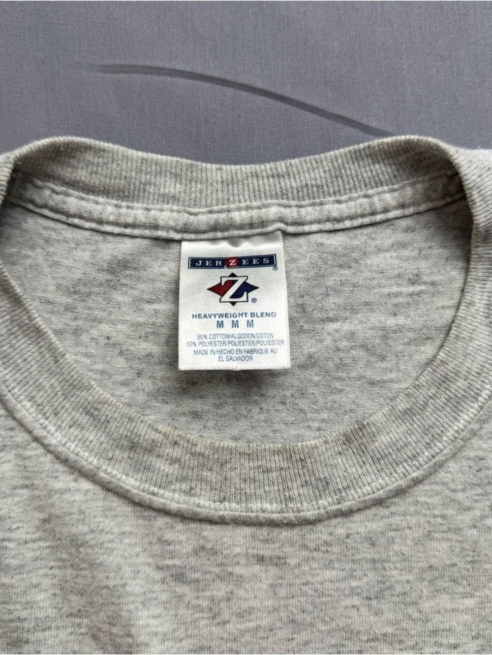 Vintage Jerzees Gray Heavyweight Blend Old Powerlifters Graphic Men's T-Shirt‎ M
